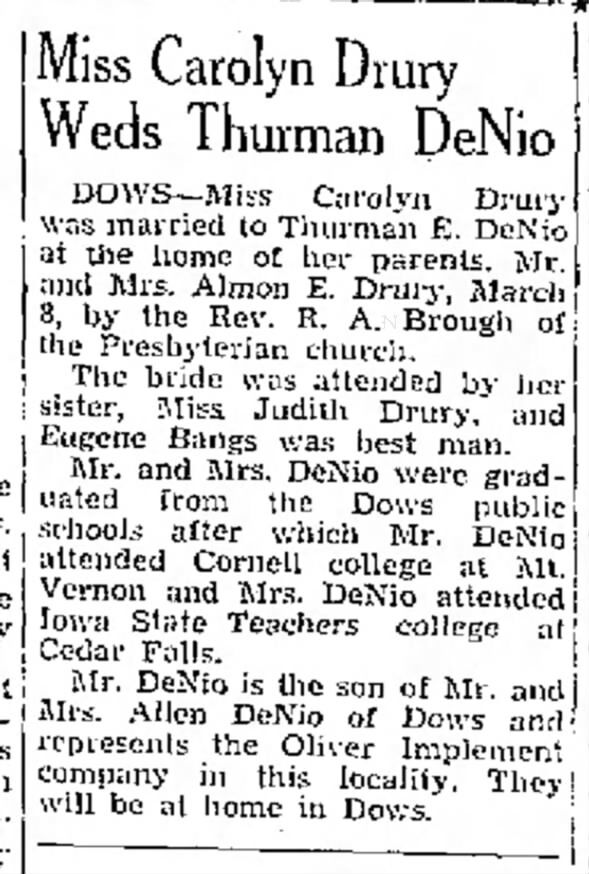 Clipping from Globe-Gazette